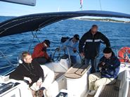 Erste Erfahrungen mit dem Wind auf dem Weg von Veruda nach Mali Losinj ...